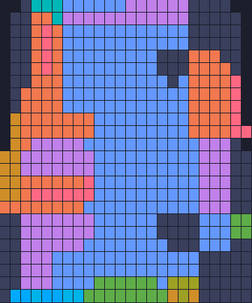 Board layout of the level (schematic)