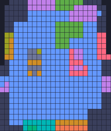 Board layout of the level (schematic)