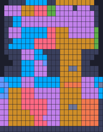 Board layout of the level (schematic)