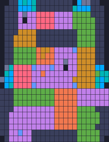 Board layout of the level (schematic)