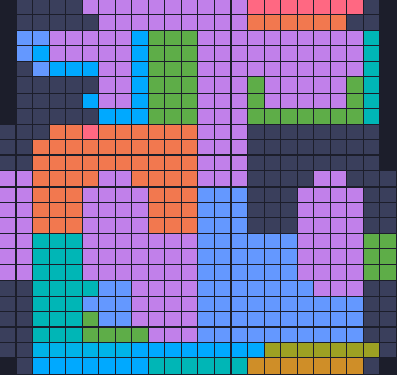 Board layout of the level (schematic)