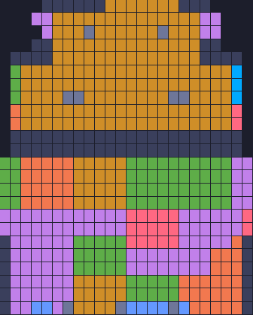 Board layout of the level (schematic)