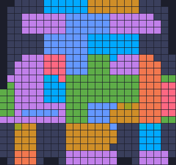 Board layout of the level (schematic)