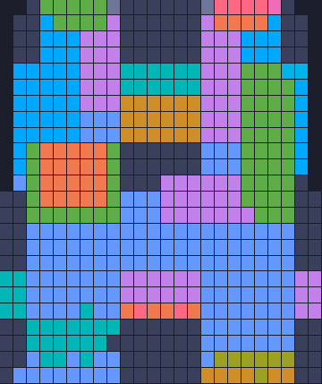 Board layout of the level (schematic)