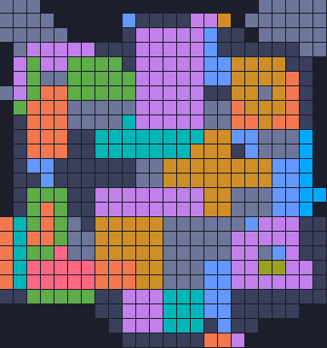 Board layout of the level (schematic)