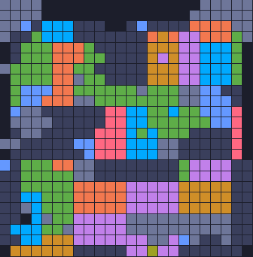 Board layout of the level (schematic)