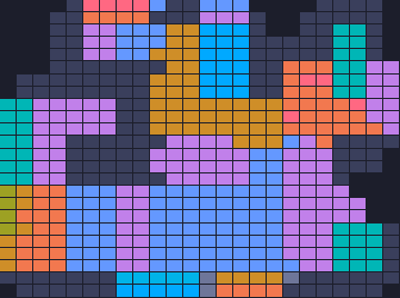 Board layout of the level (schematic)