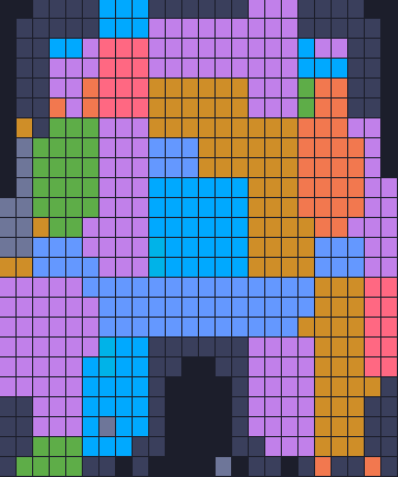 Board layout of the level (schematic)