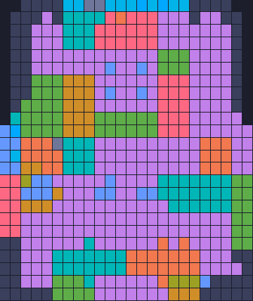 Board layout of the level (schematic)