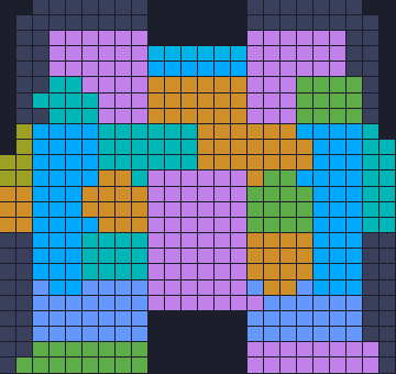 Board layout of the level (schematic)