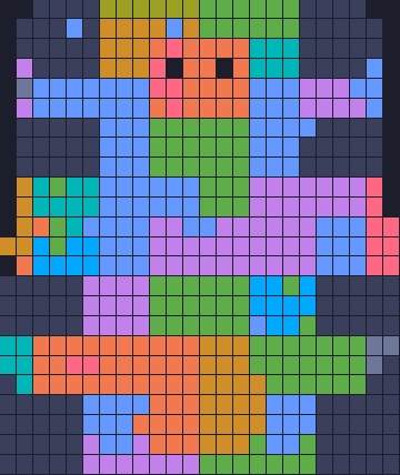 Board layout of the level (schematic)