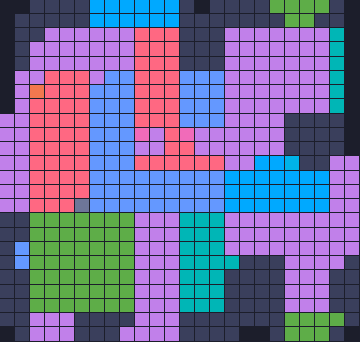 Board layout of the level (schematic)