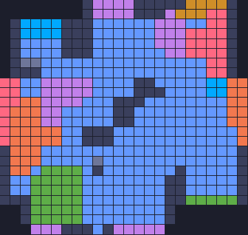 Board layout of the level (schematic)