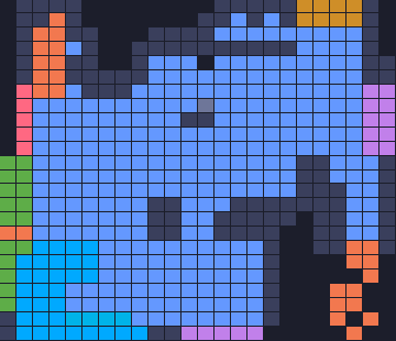 Board layout of the level (schematic)
