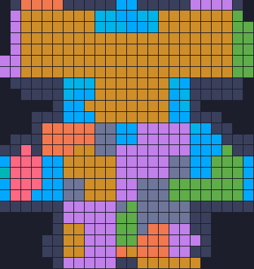 Board layout of the level (schematic)