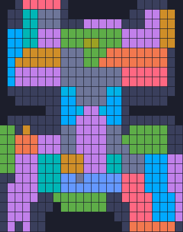 Board layout of the level (schematic)