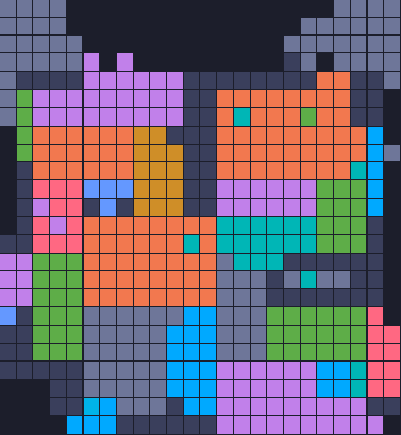 Board layout of the level (schematic)