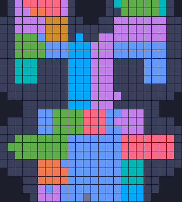 Board layout of the level (schematic)