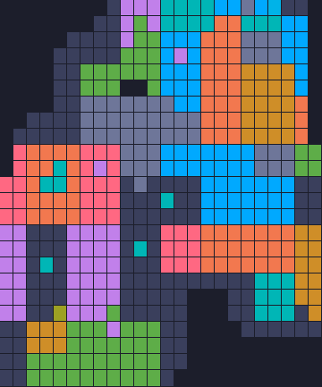 Board layout of the level (schematic)