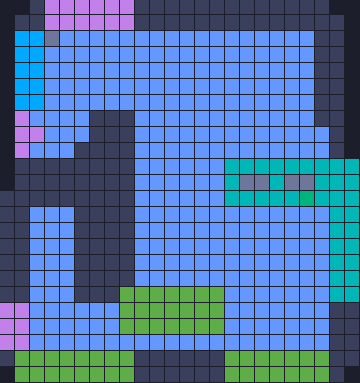 Board layout of the level (schematic)