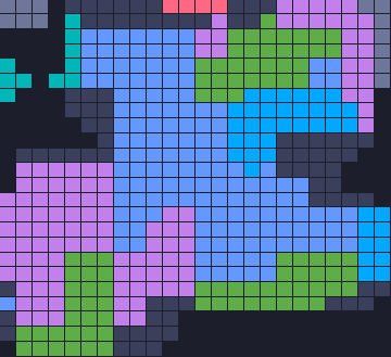Board layout of the level (schematic)