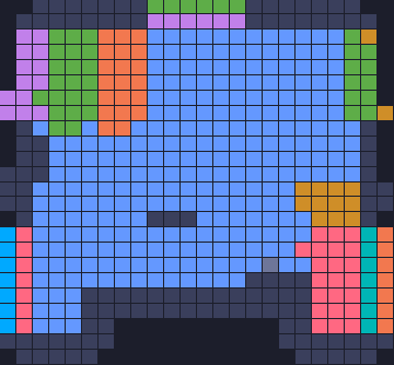 Board layout of the level (schematic)