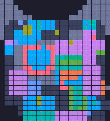 Board layout of the level (schematic)