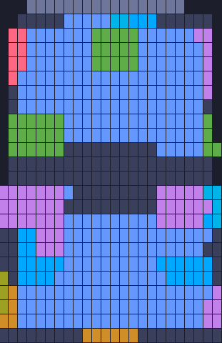 Board layout of the level (schematic)