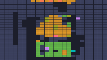 Board layout of the level (schematic)