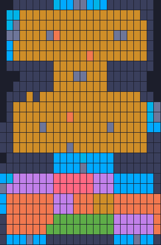Board layout of the level (schematic)