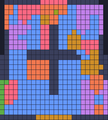 Board layout of the level (schematic)