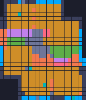 Board layout of the level (schematic)