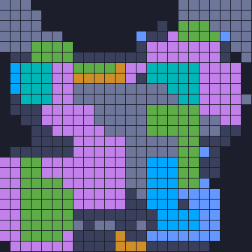 Board layout of the level (schematic)