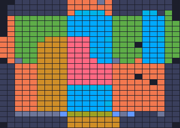 Board layout of the level (schematic)