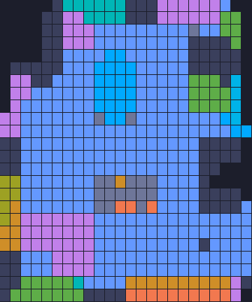 Board layout of the level (schematic)