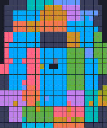 Board layout of the level (schematic)