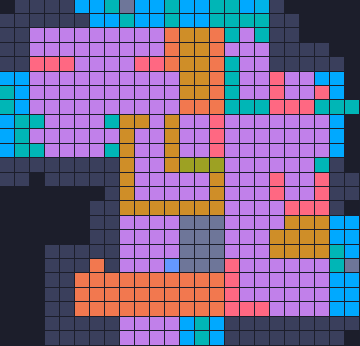 Board layout of the level (schematic)