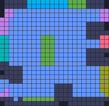 Board layout of the level (schematic)
