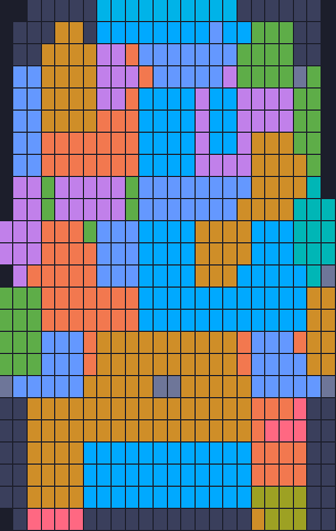 Board layout of the level (schematic)