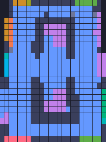 Board layout of the level (schematic)
