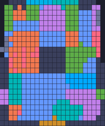 Board layout of the level (schematic)
