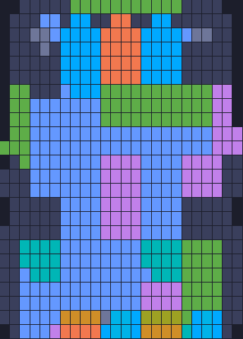 Board layout of the level (schematic)
