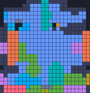 Board layout of the level (schematic)