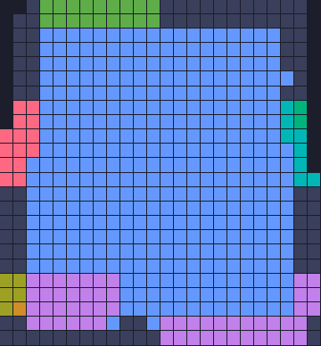Board layout of the level (schematic)