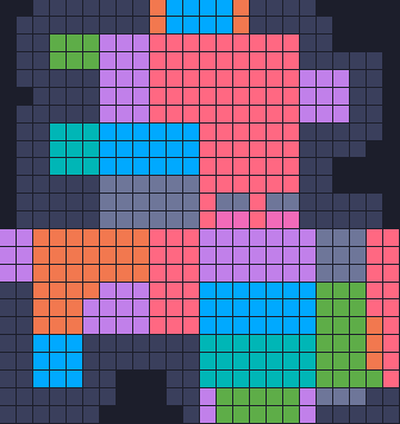 Board layout of the level (schematic)