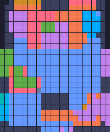 Board layout of the level (schematic)