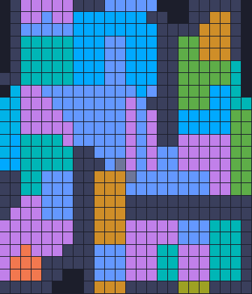 Board layout of the level (schematic)