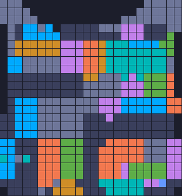 Board layout of the level (schematic)