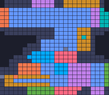 Board layout of the level (schematic)