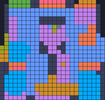 Board layout of the level (schematic)